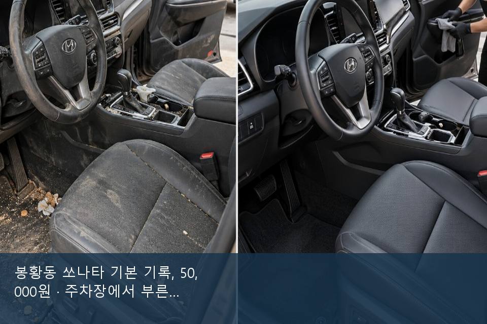 봉황동 쏘나타 기본 기록, 50,000원 · 주차장에서 부른 날