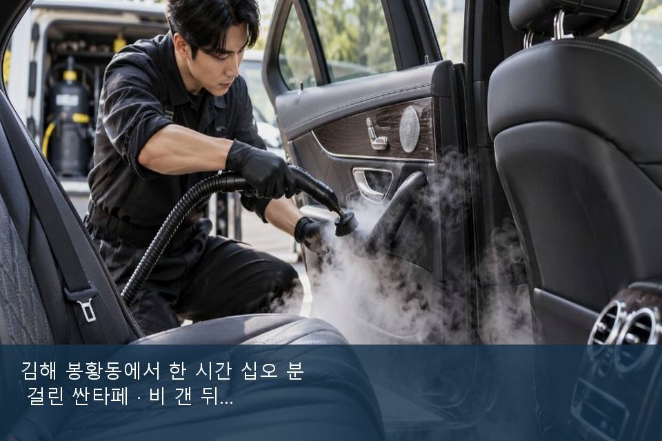 김해 봉황동에서 한 시간 십오 분 걸린 싼타페 · 비 갠 뒤의 작업