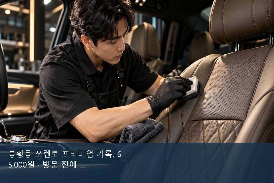 봉황동 쏘렌토 프리미엄 기록, 65,000원 · 방문 전에 확인한 것